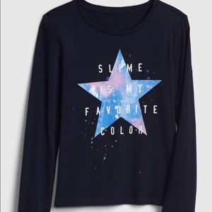 NWT, GAP girls slime shirt